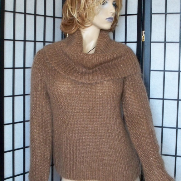 Ralph Lauren Sweaters - New RALPH RALPH LAUREN M Brown Cowl Neck Sweater